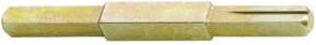 FSB Abdeckvollstift mit Nut aus verzinktem Stahl in Silber oder Gold, B/T/H: 8 x 10 x 140 mm - Bild 1