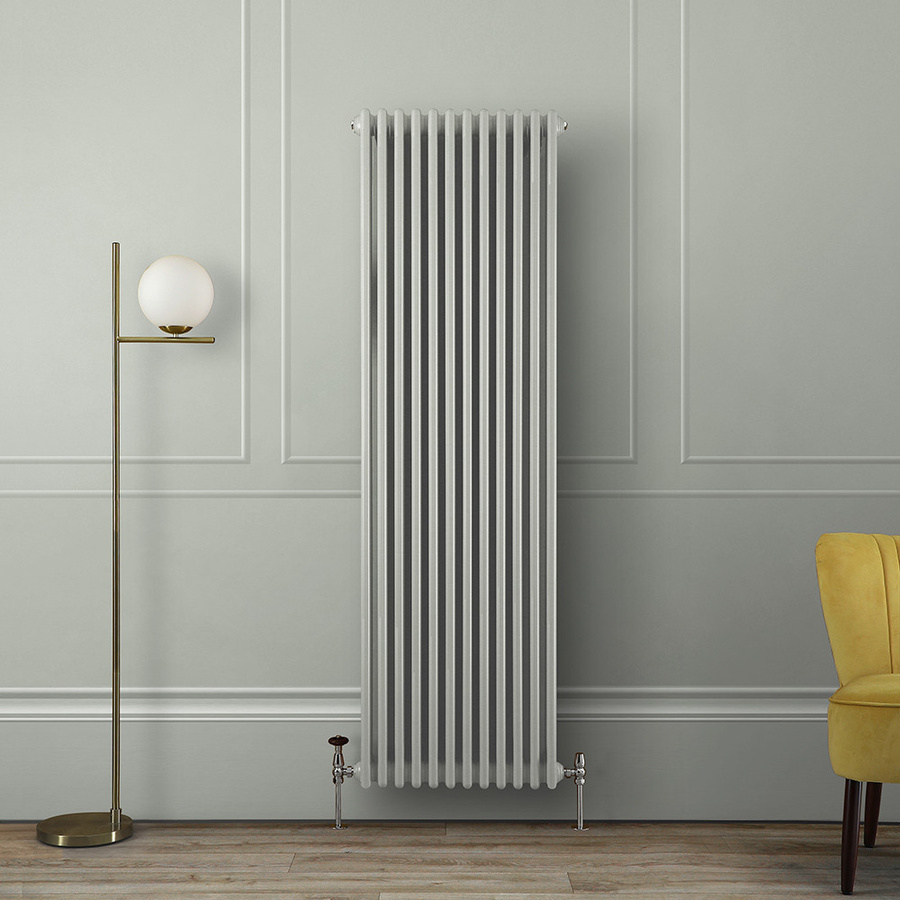 Regent Gliederheizkörper 3-Säulen vertikal in Storm Cloud Grey, H: 180 cm, B: 56 cm - Bild 1
