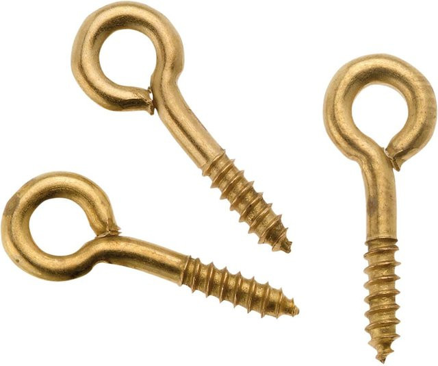 Glorex Ringschrauben geschlossen gold 8 x 3 mm, 24 Stück - Bild 1