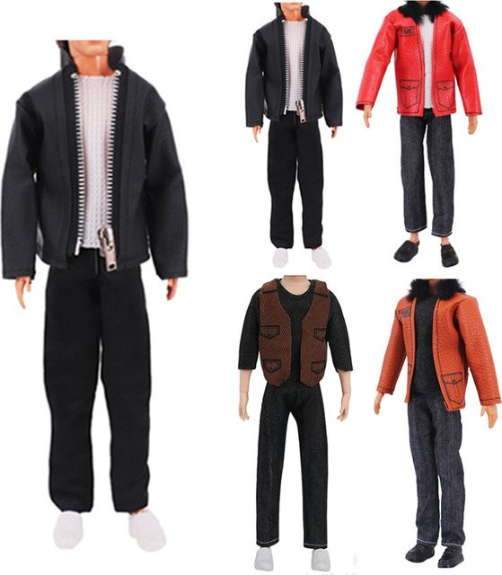 KIEKA Lederkleidung für Puppen, 2 Sets/Packung, 3-teiliges Set - Bild 1