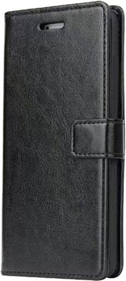 Retro Ledertasche Flip-Cover für Nokia 5.1 Plus und Nokia X5 in Schwarz - Bild 1