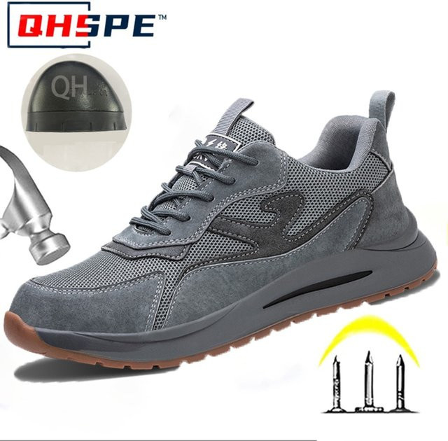 QHSPE Herren-Sicherheitsschuhe mit Anti-Smashing- und Piercing-Schutz, leichte isolierte Arbeitsschuhe für Elektriker und Baustellen - Bild 1