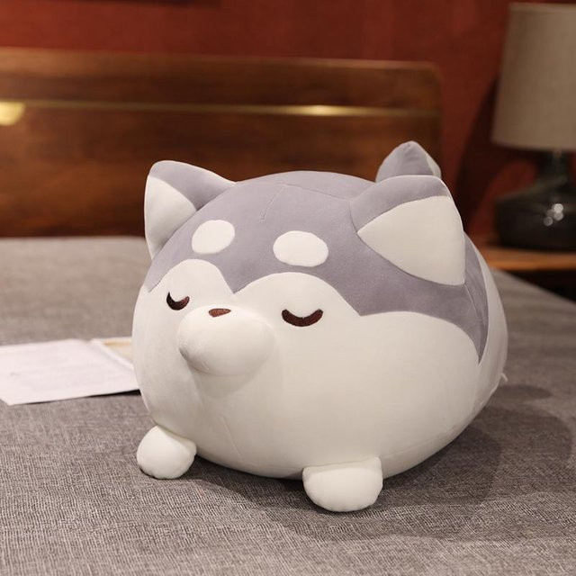 Kidsly Husky Kissen, Plüsch Spielzeug, Grau, 30cm - Bild 1