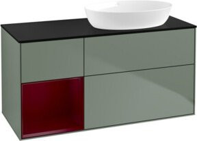 V&B Waschtischunterschrank Finion mit Wandbeleuchtung, Breite: 120 cm, Tiefe: 50,1 cm, Höhe: 50,1 cm, lackiert - Bild 1
