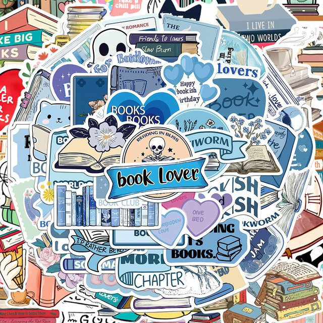 Charile Bookish Aufkleber, Cartoon, 50-teiliges Set, multicolour - Bild 1