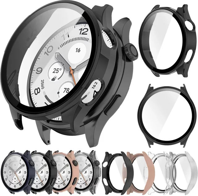 Xiaomi Watch 5 Schutzhülle und Displayschutzfolie, PC, Schwarz - Bild 1