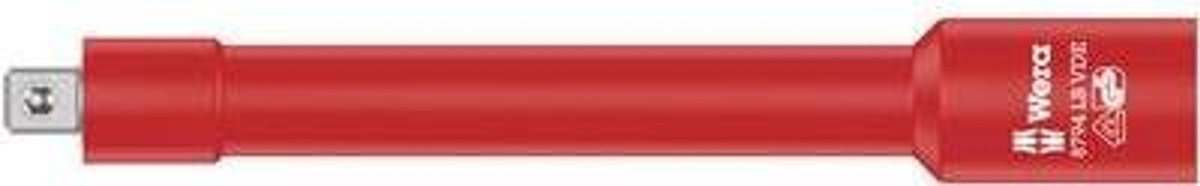 Wera Zyklop Steckschlüssel-Verlängerung 3/8 Zoll VDE in Rot, Länge: 16,6 cm - Bild 2