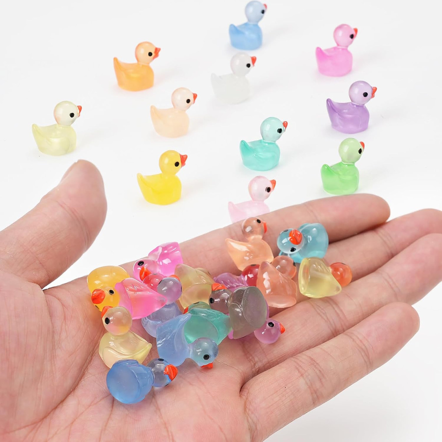 Yiran toy Leuchtende Mini-Enten Miniaturfiguren 10-teiliges Set - Bild 2