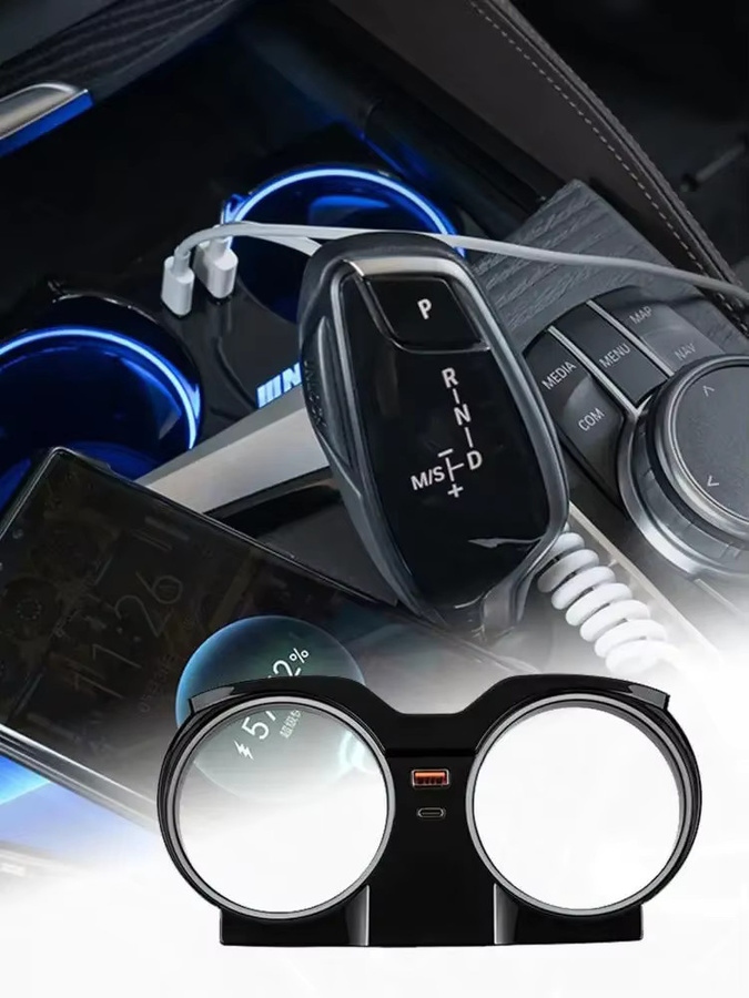 KUNGKIC Dockingstation für BMW 3er, 4er, 5er, 6er, GT, G30, G20, X3, X4, G01, G02 mit 22,5 W Schnellladegerät und USB-C Typ-C Hub in Schwarz - Bild 5