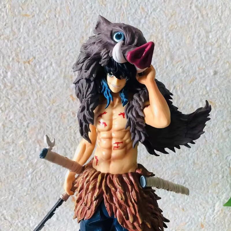Cheng Demon Slayer Inosuke Hashibira Wildschweinmaske, Actionfigur, PVC - Bild 2