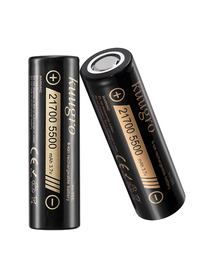 kuugro 21700 Hochleistungs-Akku 5500 mAh 3,7 V Schwarz - Bild 6