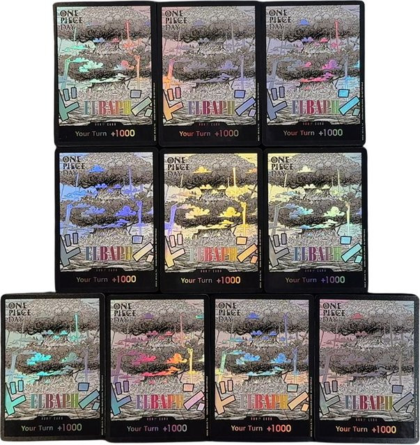 Bandai One Piece TCG DON-Karte, Sammelkarten, 10-teiliges Set, englisch - Bild 1