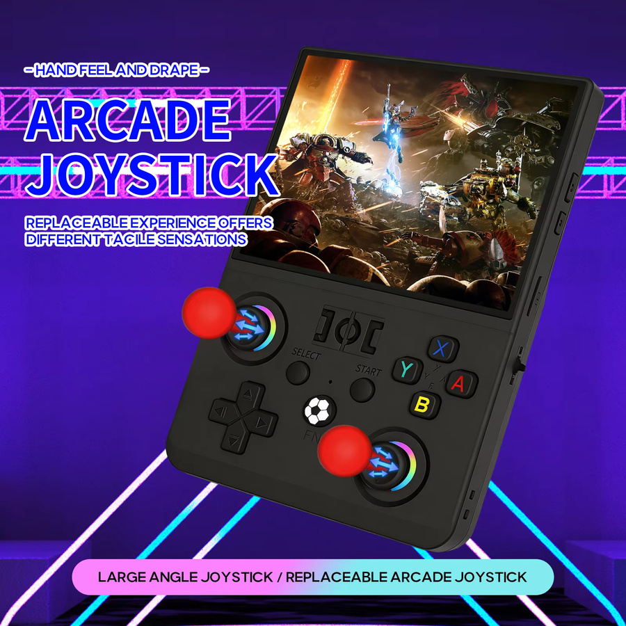 WDXSKY R36MAX II Retro Handheld-Spielkonsole mit 4,5 Zoll IPS HD-Bildschirm und Linux-System in Schwarz oder Weiß - Bild 4
