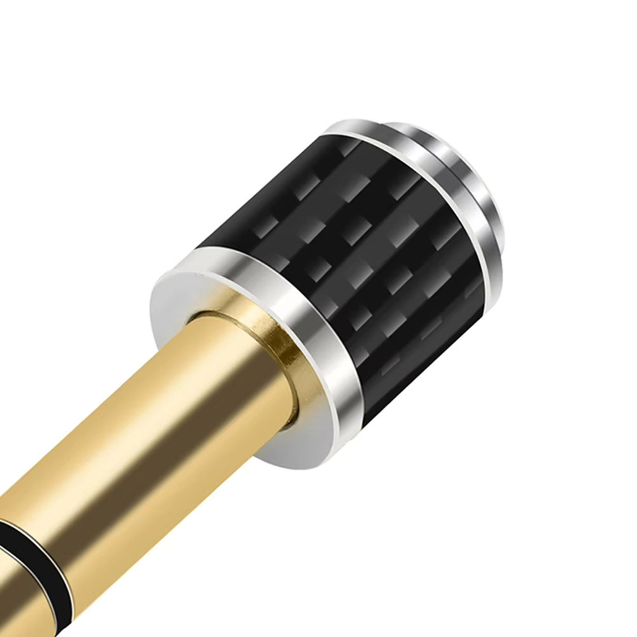 ALLOET Stereo-Kopfhörer-Adapter 6,35 mm Klinkenstecker auf 3,5 mm Buchse, Gold - Bild 3