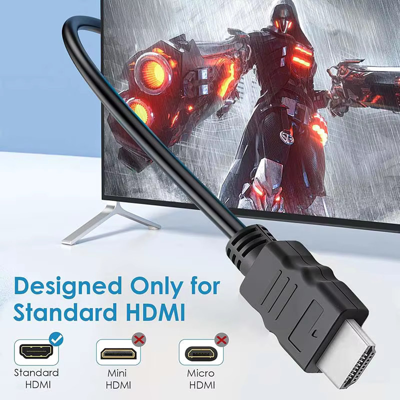 HDmatters HDMI 2.0 Verlängerungskabel in Schwarz mit 4K Auflösung und HDR Unterstützung (Stecker auf Buchse) - Bild 4