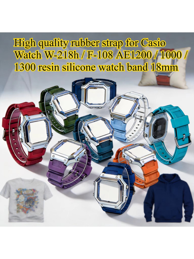 MBOL Uhrenarmband Kautschuk, Silber, 18 mm, Unisex - Bild 3