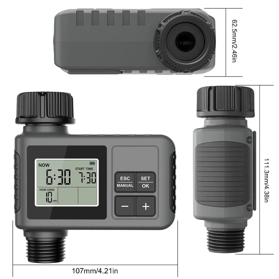 Insoma Automatischer Bewässerungstimer mit LCD-Display und IPX5 Wasserschutz für dein intelligentes Gartenbewässerungssystem - Bild 4