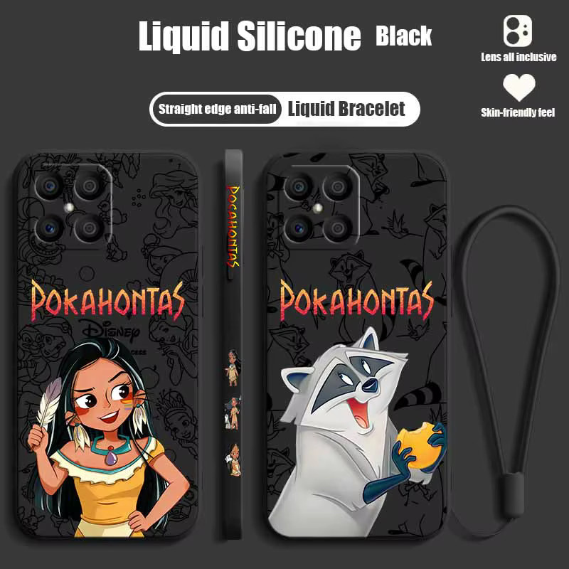 Disney Pocahontas Silikon Soft Case für Xiaomi Redmi Note 15 14 13 12S 12 11 10 mit Liquid Left Rope Design - Bild 1