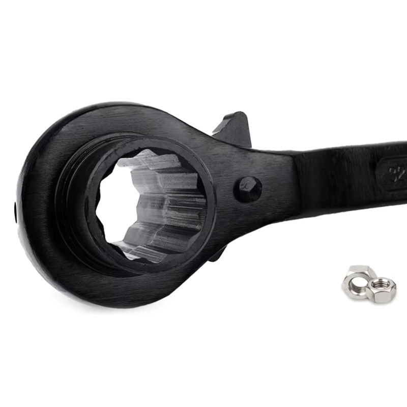 Multifunktionaler bidirektionaler Sechskant-Ratschenschlüssel in Industriequalität, Schwarz, 30–32 mm - Bild 5