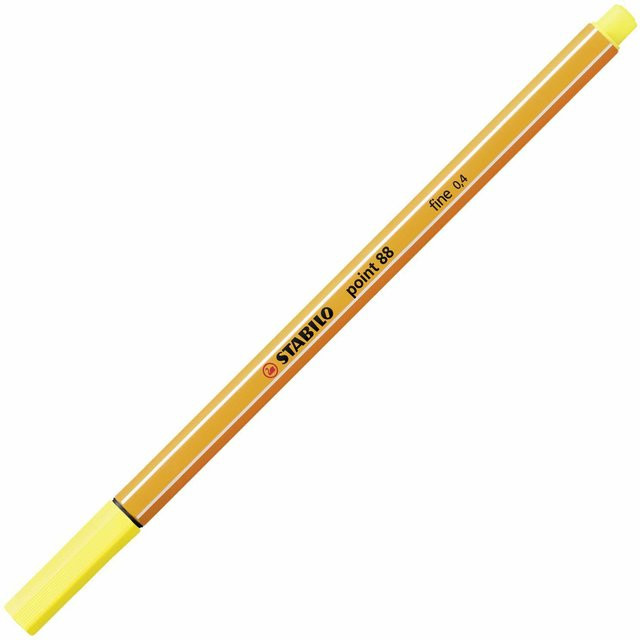 STABILO Point 88 Fineliner in Zitronengelb mit 0,4 mm Strichstärke - Bild 1