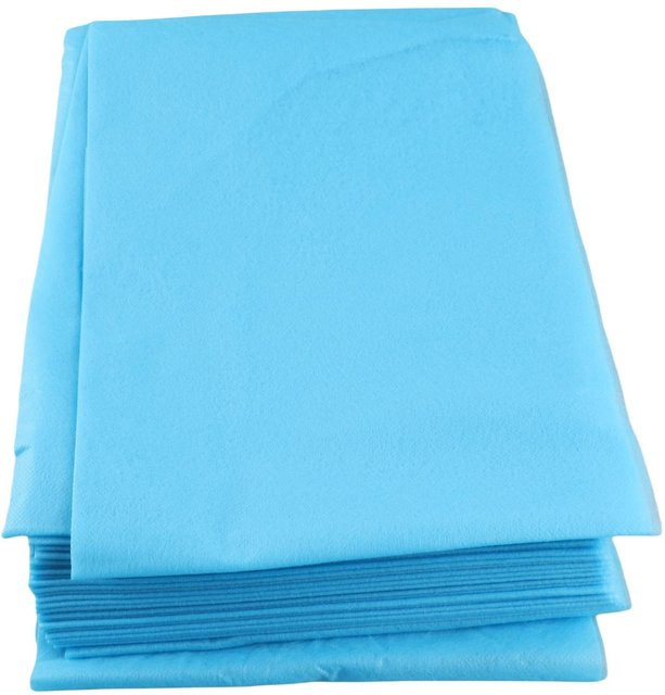 10 Stück Vlies Einweg Bettlaken, wasserdicht, blau, 180*80cm - Bild 1