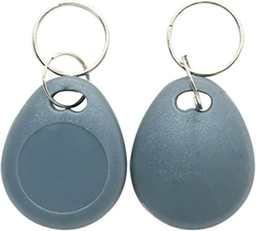 10 Stück YEVERAXIN RFID Schlüsselanhänger T5577 Kopierbar 125kHz Proximity ID Token in Grau und Blau - Bild 1