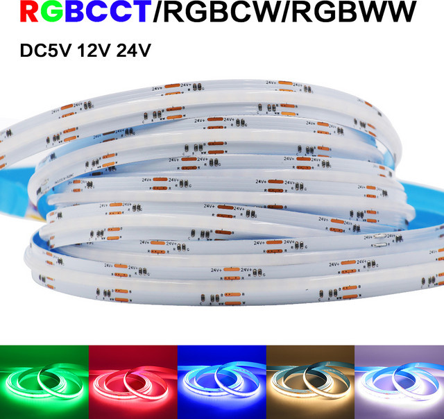 GAHADA COB LED Streifen RGB Multicolour, flexibles LED Band mit 120 LEDs/m für den Raum - Bild 1