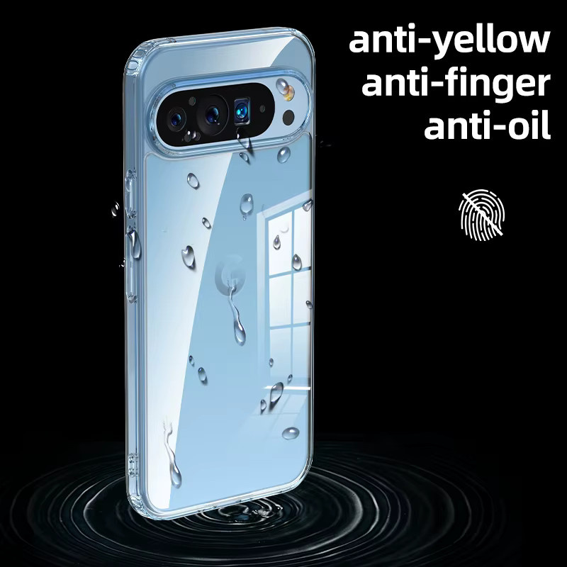 Robuste magnetische Airbag-Schutzhülle für Google Pixel 10a Pro XL 9 8 7 Pro in Transparent - Bild 2