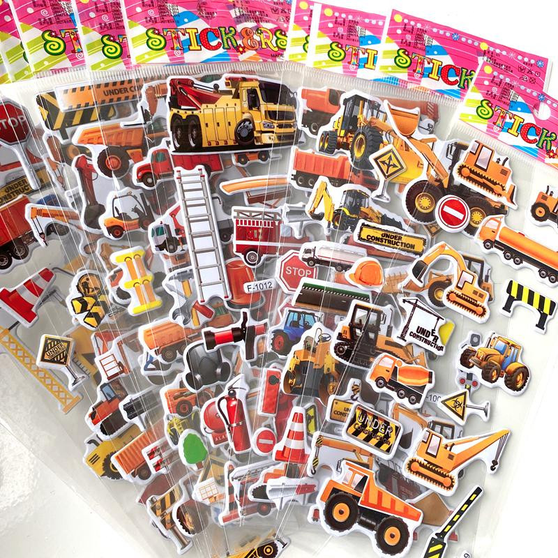 Fashnics 3D-Sticker Baustellenfahrzeug 10-teiliges Set - Bild 2