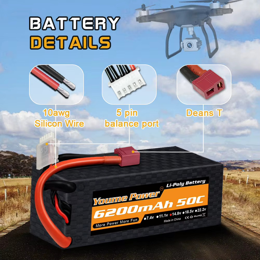 Youme Lipo Batterie, RC Teile, Hard Case - Bild 3