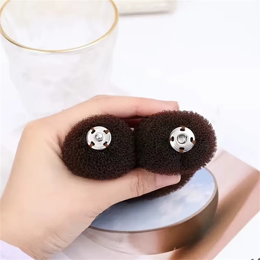 Haarknoten Maker Donut Styling Schwamm, Schwarz, Damen - Bild 4