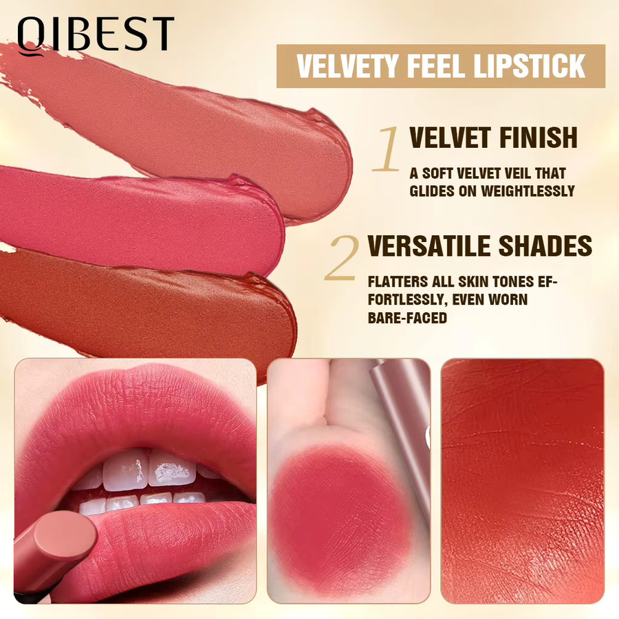 QIBEST Lippenstift-Set, Matt, Unisex - Bild 3
