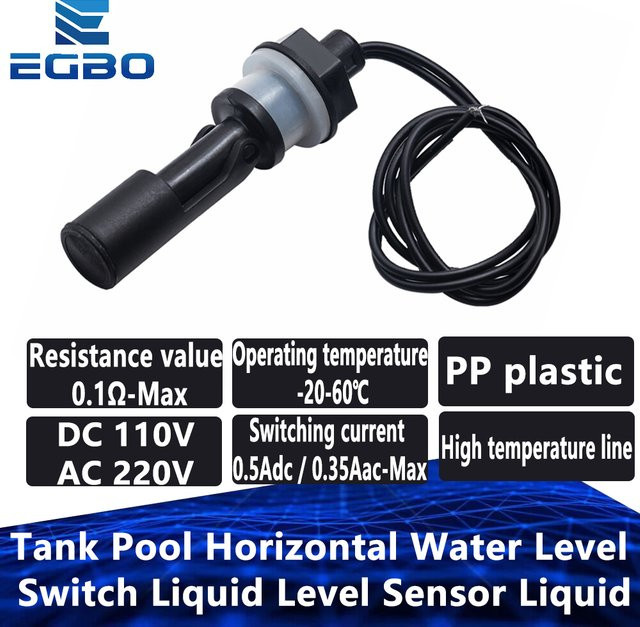 EGBO Wasserstandsschalter Horizontal Liquid Level Sensor aus PP Kunststoff für Arduino - Bild 1