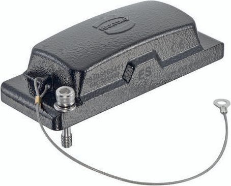 HARTING Abdeckkappe 09405165411 aus Edelstahl in Schwarz - Bild 1