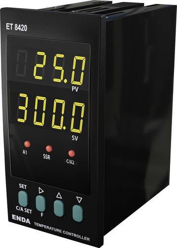 Enda PID Temperaturregler Pt100 Schwarz B/T/H: 96 x 87 x 48 mm - Bild 1
