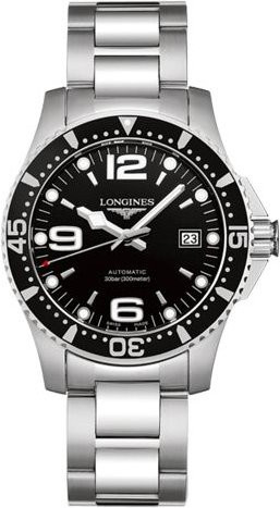 Longines Armbanduhr Automatik, Edelstahl, 41 mm, Herren, Schwarz - Bild 1