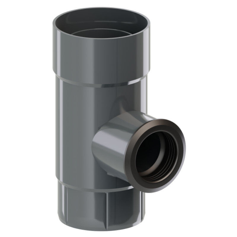 Blachotrapez GmbH PVC Dachrinnen Regenwasserfänger Ø 90 mm in Anthrazit und Grau - Bild 1