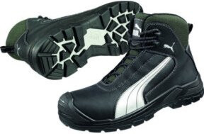 Sicherheitsstiefel Cascades Mid von ISM in Schwarz/Weiß aus Leder, Größe 40, Schutzklasse S3 HRO SRC nach EN ISO 20345 - Bild 1