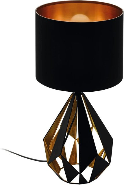Eglo Tischleuchte Carlton 5 Schwarz, 1-flammig, Durchmesser: 25 cm, Höhe: 51 cm - Bild 1