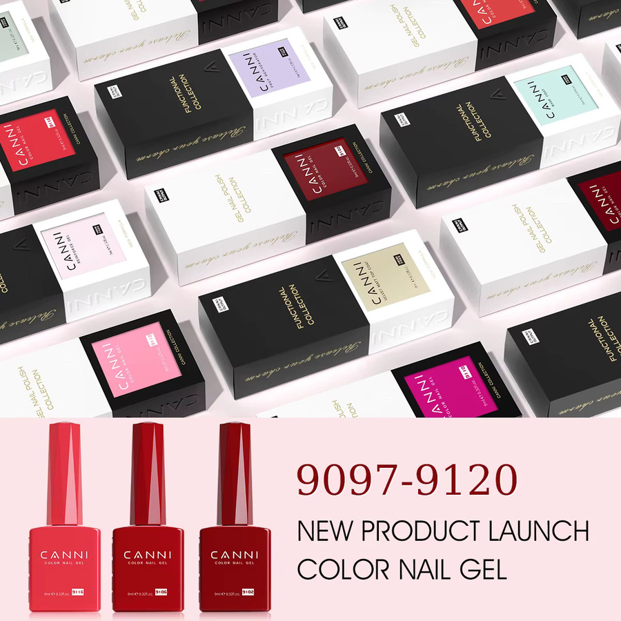 CANNI Nagellack, rot, glänzend, 9 ml - Bild 2