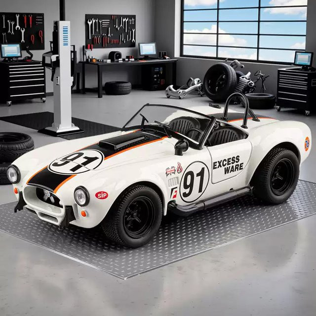 Maisto Shelby Cobra Replikat, Automodell, 1:24, Metall, Orange - Bild 1