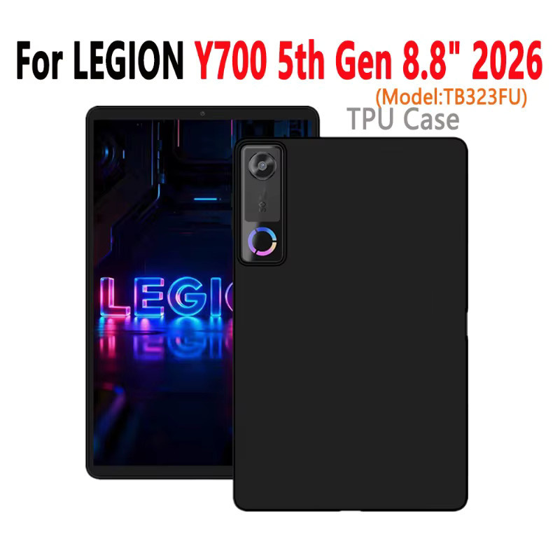 Silikon TPU Schutzhülle für Lenovo Legion Y700 2026 8,8 Zoll 5. Generation TB323FU in Schwarz - Bild 5