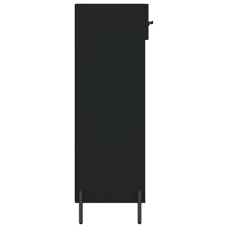 Vidaxl Schuhschrank in Schwarz im Industrial Design aus Holzwerkstoff und Metall, B/T/H: 60 x 35 x 105 cm - Bild 4