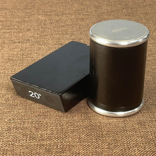 RSCHEF Zylinderrollender Messerschärfer mit Magnetismus-Basis und Diamantschleifsystem aus Holz in Schwarz oder Beige - Bild 1