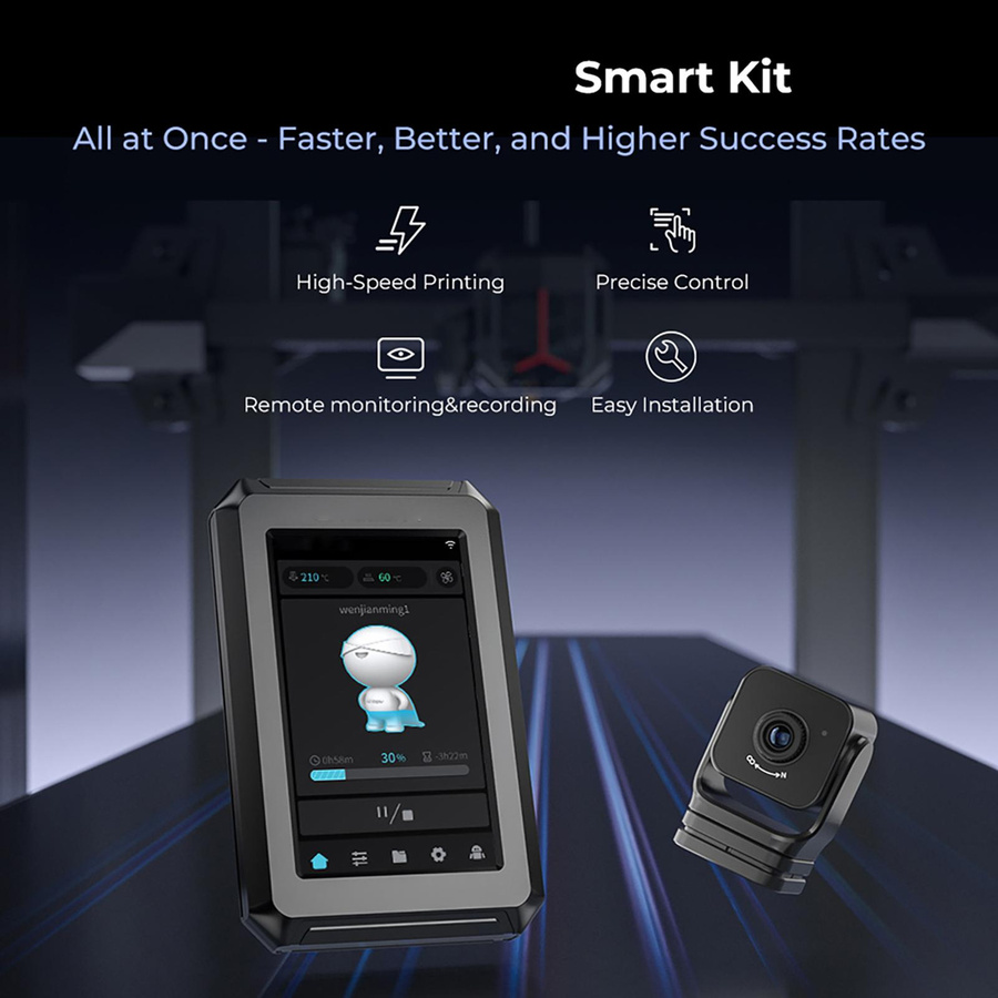 Creality Nebula Smart Kit mit 4.3 IPS Touchscreen und Kamera in Schwarz zur Verbesserung der Druckgeschwindigkeit und Echtzeit-Überwachung - Bild 2