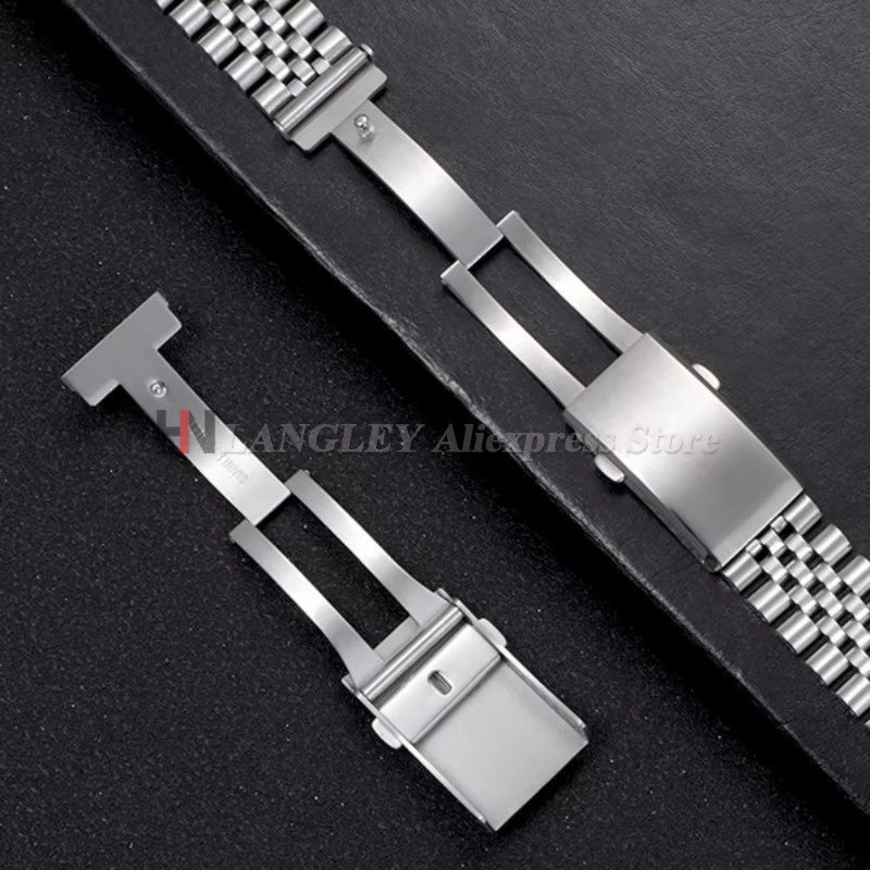 Uhrenarmband-Verschluss langley, Edelstahl, Silber, Unisex - Bild 5