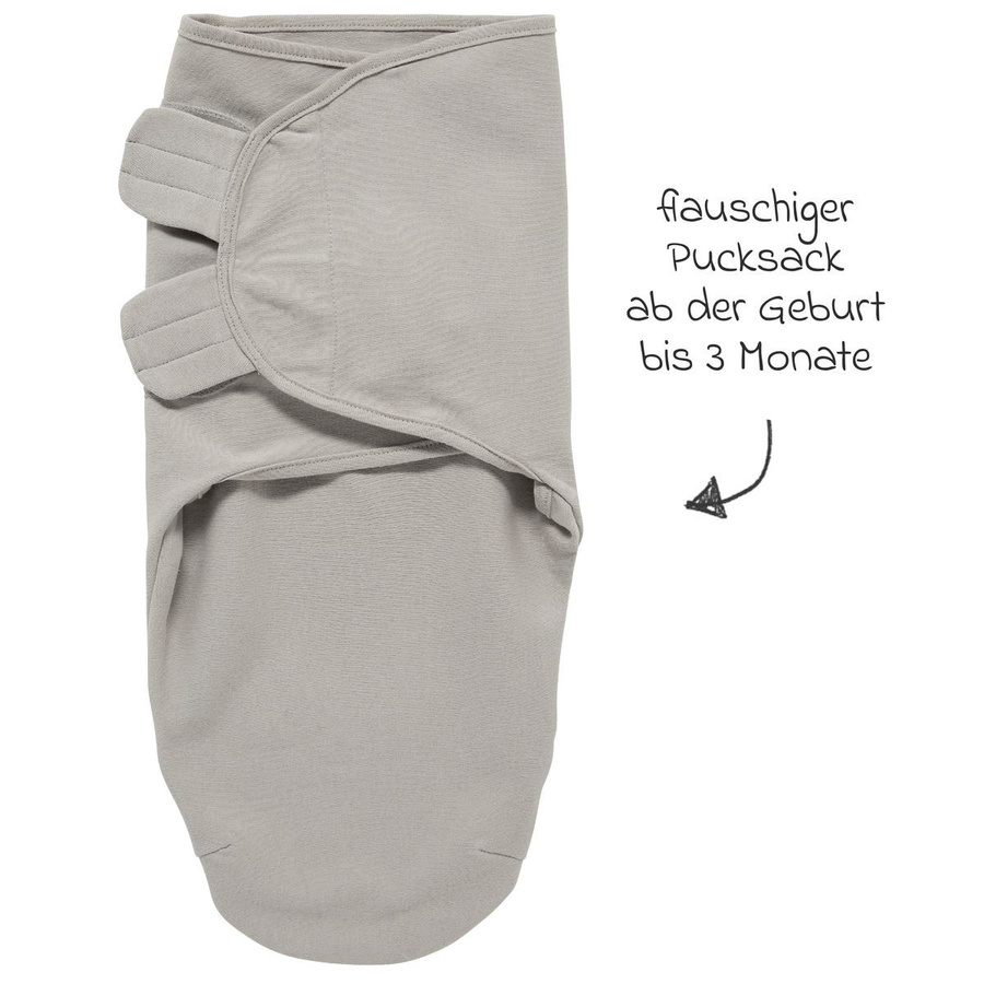 Meyco Pucksack für Babys in Grau, Größe 0-3 Monate, OEKO-TEX Standard 100 - Bild 1