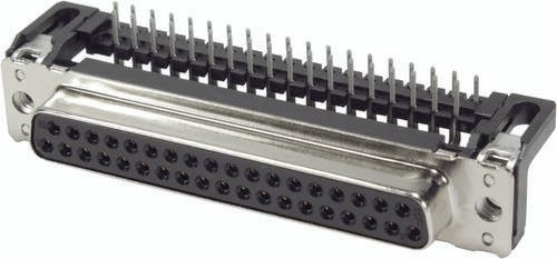 HARTING Steckverbinder 09 66 412 6601 09664126601 mit 37 Polen zum Löten in Silber - Bild 1