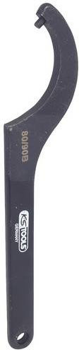 KS Tools Fester Hakenschlüssel mit Zapfen aus Chrom Vanadium, Schlüsselweite 80 - 90 mm, Schwarz - Bild 1