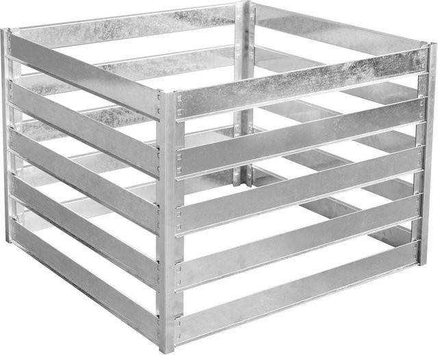 CHILLROI Komposter aus Stahl in Silber, B/T/H: 88 x 86 x 62 cm - Bild 1
